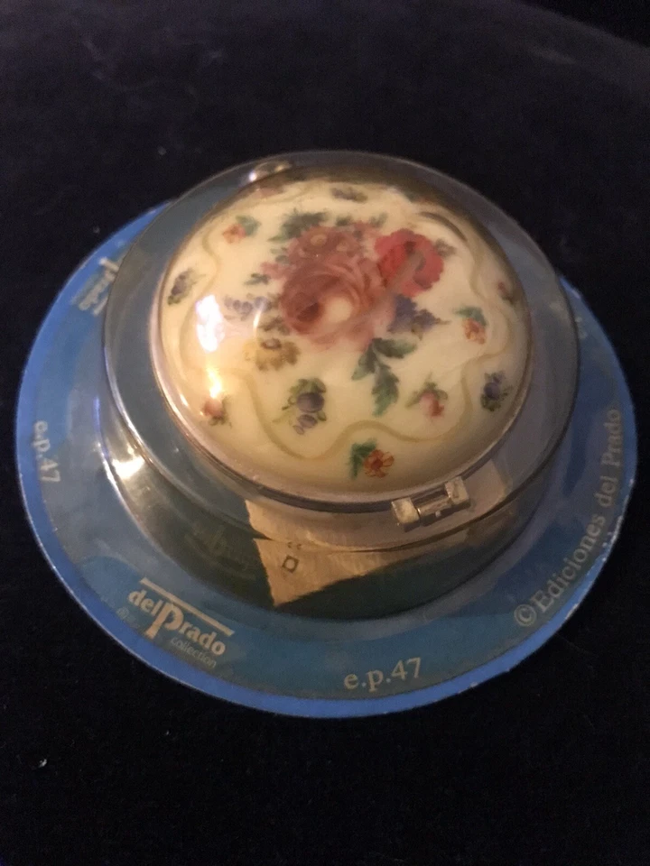 BNIB UNOPENED !!!  Vintage Del Prado EP.47 Trinket Pill Box Floral - Image 1 of 1