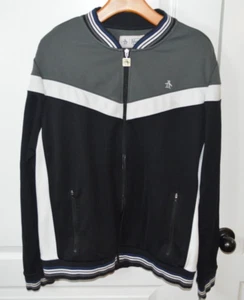 Hermosa chaqueta con cremallera An Original Penguin de Munsingwear Chevron Colorway - Imagen 1 de 17
