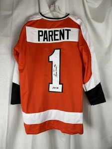 Bernie Parent Signed Autographed Philadelphia Hockey Jersey Inscr "HOF 84" JSA - Picture 1 of 4