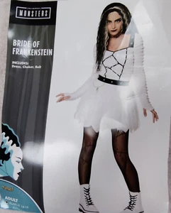 Damen Frauen Braut von Frankenstein Halloween Kostüm XL-14-16 - Bild 1 von 1
