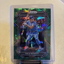 Dale Murphy 2023 Panini Prizm Green Cracked Ice Parallel #198