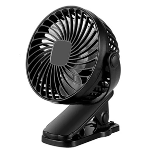 3 Speed Rechargeable Air Cooling Fan Clip On Desk Baby Stroller 4.5 Portable Fan - Picture 1 of 18