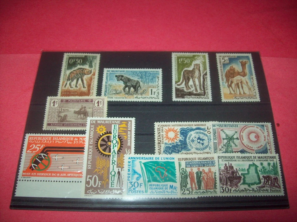 BUEN LOTE SELLOS MAURITANIA AÑOS 60 MNH, MH Foto 1 de 1