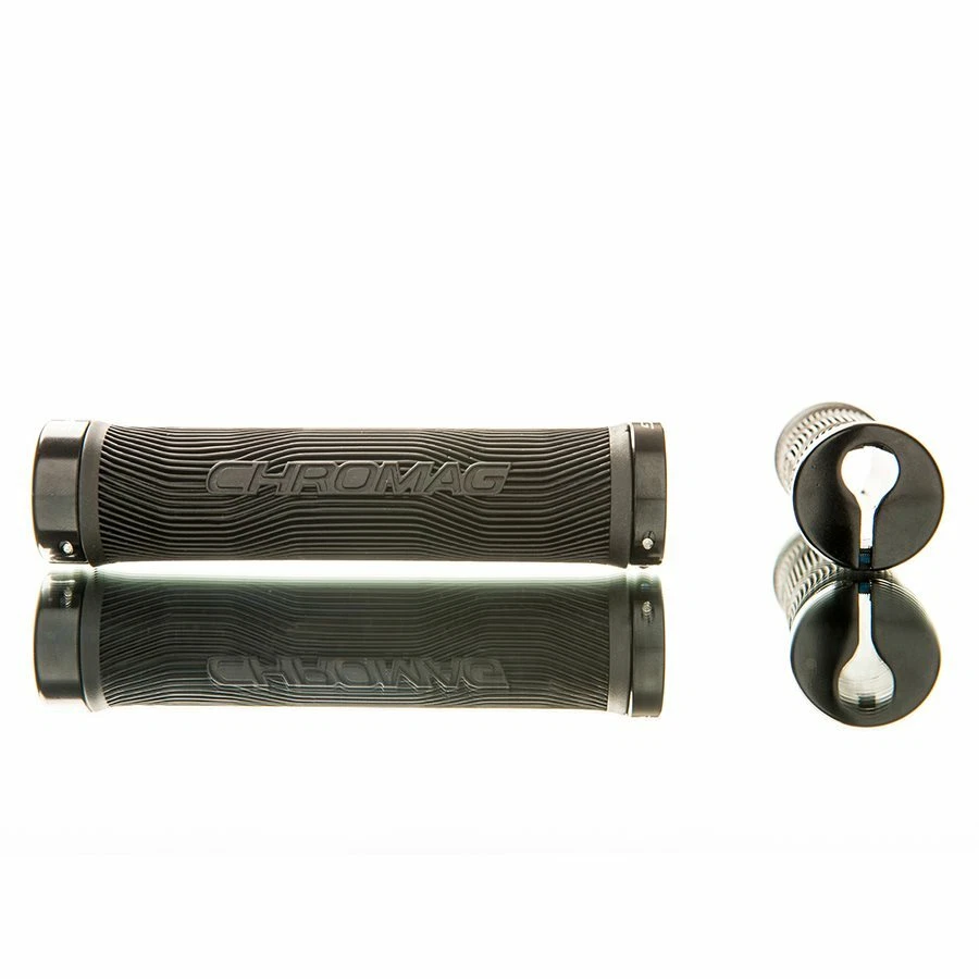 Chromag Palmskin Lock Grips 142mm Black/Black - Image 1 of 1