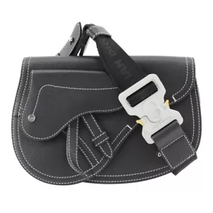 Dior saddle body bag black Calfskin mens - Picture 1 of 10