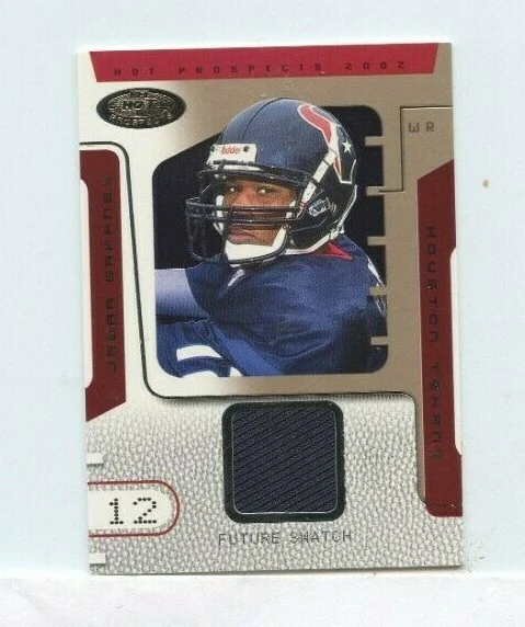 JABAR GAFFNEY 2002 Fleer Hot Prospects Future Swatch Rookie Jersey Relic /1000 - Image 1 of 1