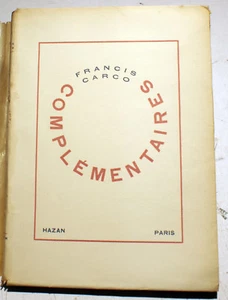CARCO/COMPLEMENTAIRES/ED HAZAN/1929/EO/PORTRAIT PHOTO/DESSINS DE DIGNIMONT - Picture 1 of 3