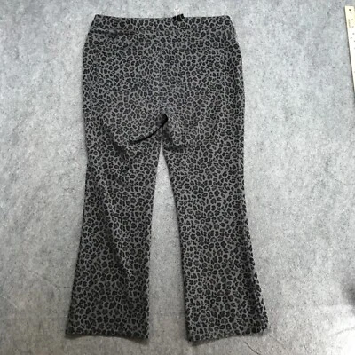 Unknown Brand Pants Womens Size PL Gray Animal Print Boot Jegging Knit Stretch - Image 1 of 4