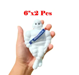 Bambola 6"X2 Michelin Bibendum Mascotte Camion Moto Pneumatici Pubblicità Decorazioni - Foto 1 di 10