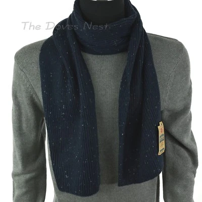 BUFANDA DE INVIERNO URBAN PIPELINE para hombre AZUL MARINO MANCHADO con manchas grises tejido acanalado Foto 1 de 3