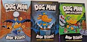 Dog Man Hardback Books Lot of 3 Full of Humor & Thrilling Action Pre-owned - Imagen 1 de 15