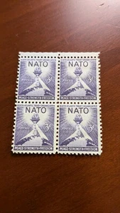 NATO Peace Strength Freedom #1008 3 Cent USA Briefmarke, Viererblock, postfrisch - Bild 1 von 1