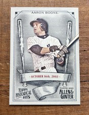 Aaron Boone 2021 Topps Allen & Ginter Historical Hits INSERT HH-14 NY Yankees 