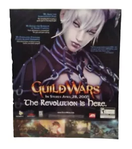 Poster pubblicitario stampa rivista Guild Wars arte ufficiale 2005 NC morbido ATI Arena rete - Foto 1 di 1