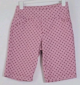 JAG Shorts Womens 4 Geo Pattern Smoothing Flat Front Pull-On Golf Vacation Beach - Picture 1 of 10