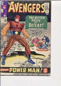 AVENGERS 21 FN- FIRST APP. POWER MAN WOOD KIRBY 1965 - Picture 1 of 2