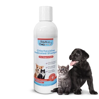 ALPHA DOG SERIES Chlorhexidine & Ketoconazole Shampoo with Aloe for Dogs & Cats
