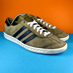 Adidas Hamburg Originals Sneakers - Green Suede - UK9 - Fair Condition - Picture 1 of 19