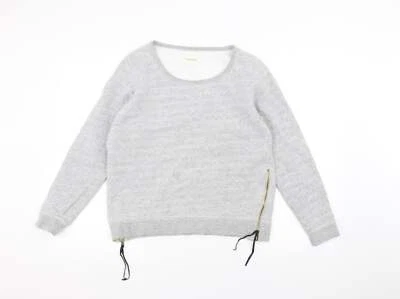 Selected Womens Grey Cotton Blend Jumper Size M - Изображение 1 из 4