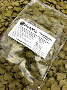 HERONS Algae Wafers 6% Spirulina PLECO TROPICAL FISH FOOD CATFISH BOTTOM FEEDERS - Picture 1 of 13