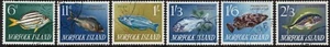 1962-63 Norfolk Island Fish Series Set Of 6 CTO Fine Used, No Gum - Bild 1 von 1