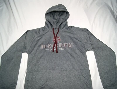 Champion Elite Sudadera con Capucha Hombre Pequeña Texas A&M Aggies Jersey Gris Jaspeado 2 Bolsillos Foto 1 de 4