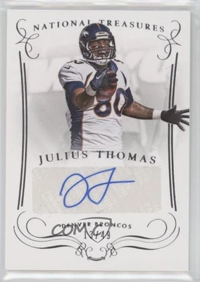 2014 Panini National Treasures Signatures /49 Julius Thomas #S-JT Auto - Image 1 of 2