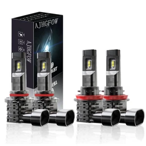 H11 9005 Luces Fuertes Para Auto Coche Luz Carro Bulbs LED SUPER Blanco Hi/lo 4X - Picture 1 of 12
