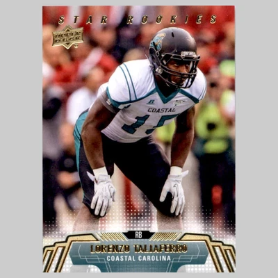 Lorenzo Taliaferro #71 2014 Upper Deck Coastal Carolina Chanticleers Football NM - Image 1 of 3