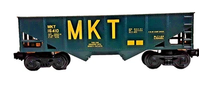 Lionel O Gauge Missouri–Kansas–Texas Railroad 2-Bay Hopper Car - No Box (AA-258 - Image 1 of 4