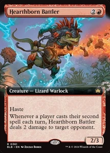 1x - Hearthborn Battler - Extended Art #361 - Bloomburrow - NM MTG - Bild 1 von 1