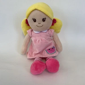 Muñeca de trapo Chad Valley con vestido rosa melón juguete suave 12" Argos - Imagen 1 de 11