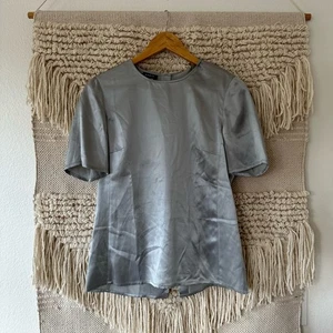 Blusa Akris de seda con botones en la espalda talla 4 - Imagen 1 de 8