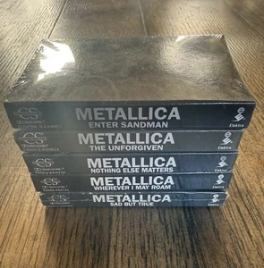 Metallica Sealed Cassette Lot! All 5 Black Album Singles! Rare! Enter Sandman! - Picture 1 of 13