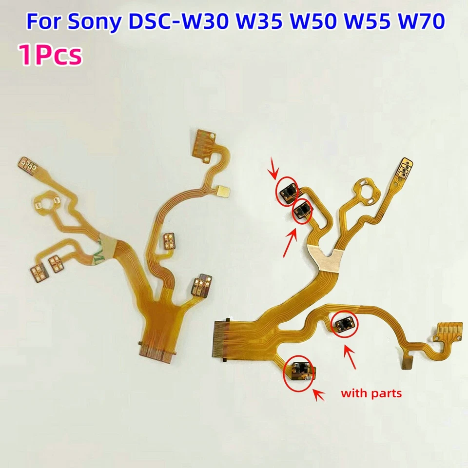 Cinta de cable flexible base grupo trasero lente cámara para Sony DSC-W30 W35 W50 W55 W70 Foto 1 de 1