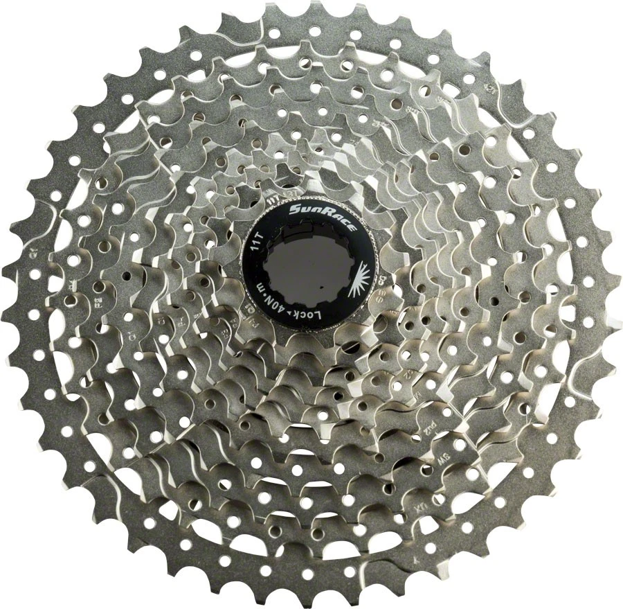 SunRace MS8 Cassette - 11 Speed, 11-42t, Silver - Image 1 of 1