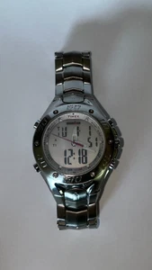 RARE Timex Ironman Stranger Than Fiction Quartz Analog Digital Watch 7 1/2" NICE - Picture 1 of 16