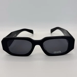 Prada PR17WS 1AB5S0 Rectangle Unisex Sunglasses- 100% Authentic - Picture 1 of 10