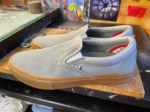 Vans Skate Slip On Gris Goma Talla EE. UU. 10 Hombres Nuevas VN0A5FCAN3Z Tenis Raras - Imagen 1 de 7