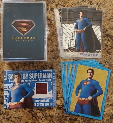 Tarjeta coleccionable Superman Returns 2006 ¡Paquete Yabigmikes! Juego base + capa + relieve + Foto 1 de 4