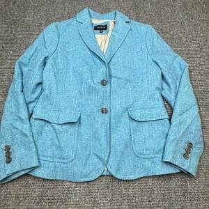 Talbots blau Wollmischung Blazer Größe 6 klassisch adrett akademisch Reitsport Land - Bild 1 von 15
