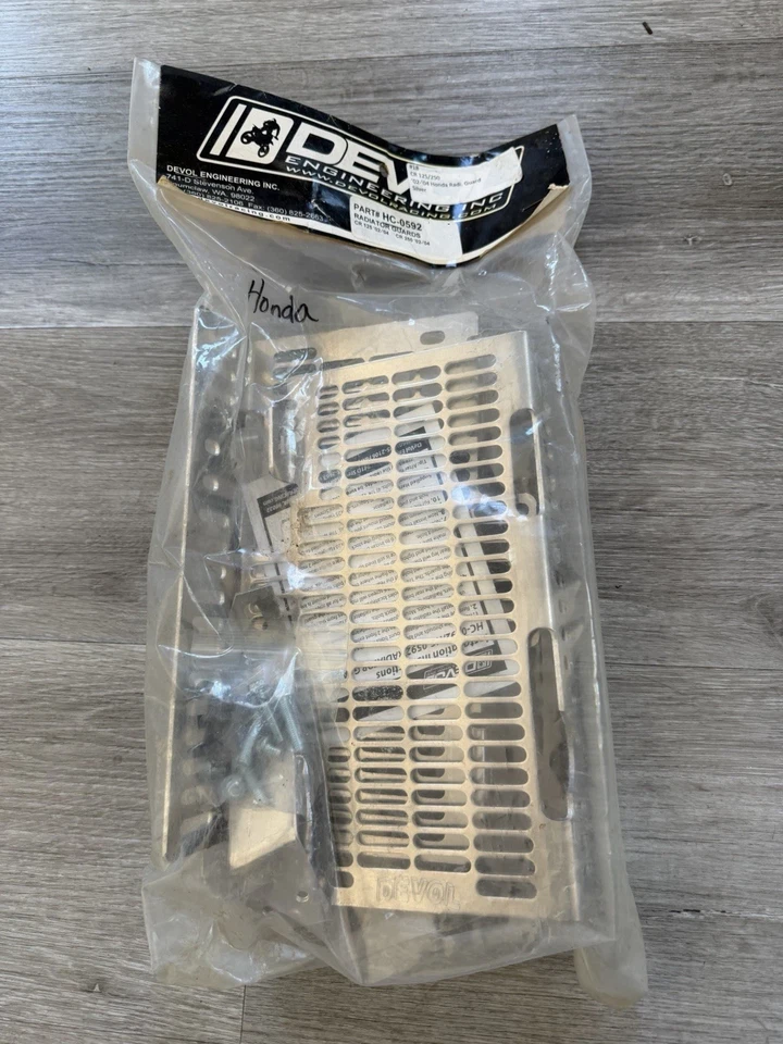 DEVOL ENGINEERING ALUMINIO PROTECTORES RADIADOR HONDA CR125R CR250R 2002-2004 Foto 1 de 2