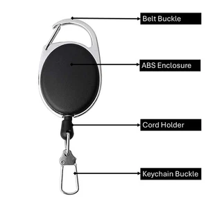 Nuevo Carrete de Llavero Retráctil - Porta Insignia Multiusos y Llavero Cable 65cm - Imagen 1 de 9