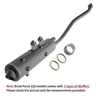 Exhaust Muffler W/Gasket For Kawasaki Brute Force 650 KVF650D KVF650 D 4X4 05-13 - Image 1 of 4