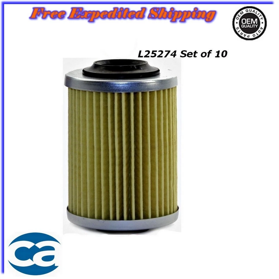 Juego de 10 filtros de aceite para Chevrolet, GMC, Cadillac, Oldsmobile, Pontiac 2,8 L, 3,0 L 3,6 L Foto 1 de 1