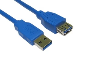 GC1055 - 3 Meter USB 3.0 A M - A F BLAU VERLÄNGERUNGSKABEL KABEL - Bild 1 von 2
