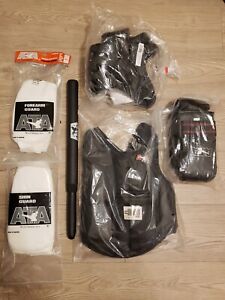 New! ATA Martial Arts Sparring Gear Taekwondo Pads Sz M/Headgear Sz L Equipment
