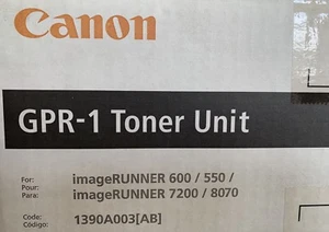 NEW Genuine OEM Canon GPR-1 Black Toner (3 Cartridge Box) imageRUNNER 550 8070 - Picture 1 of 2