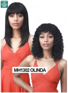 CABELLO HUMANO 100% SIN PROCESAR HÚMEDO Y ONDULADO EN LONGITUD MEDIA MH1302 OLINDA - Imagen 1 de 4