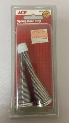 ACE HARDWARE SPRING DOOR STOP SATIN CHROME FINISH 3 IN.  - Image 1 of 2